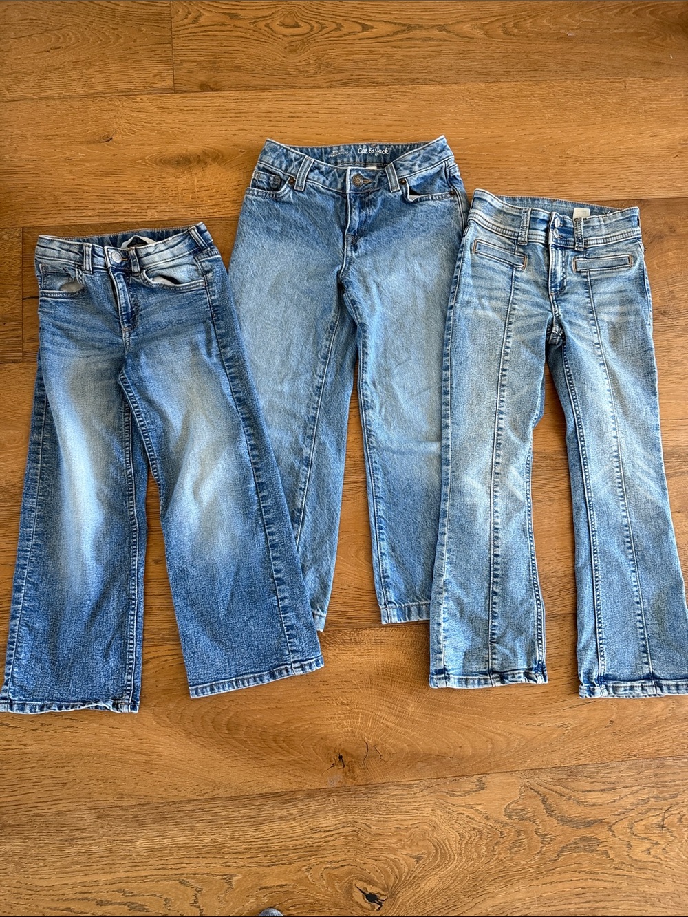 3 Pairs Girls Jeans size 6/6x by H&M and Cat and Jack